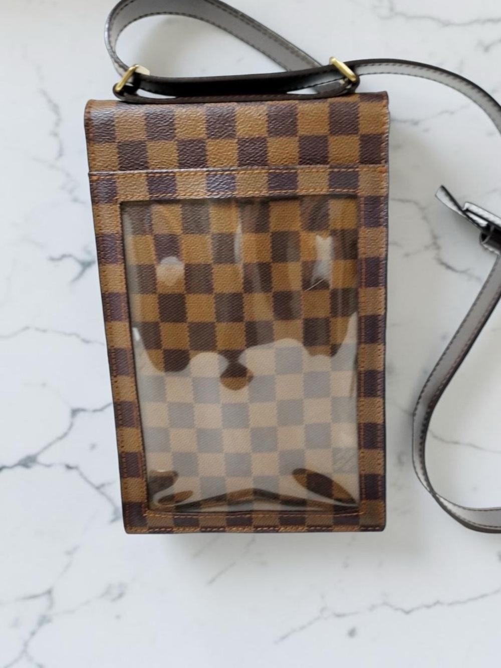 Louis Vuitton Damier Ebene Pochette Mathilda Crossbody Shoulder Bag - Picture 5 of 12